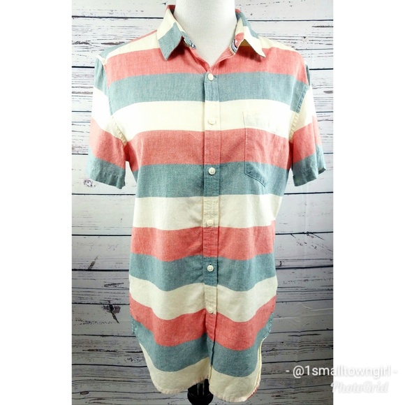 Cactus Tops - Cactus women's button down short sleeve top M